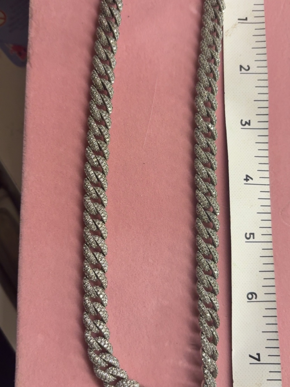 White Gold Cuban Link Necklace